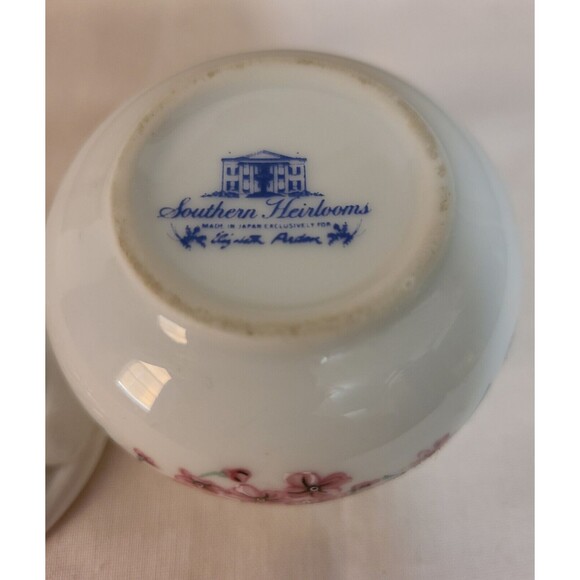 1981 Southern Heirlooms Trinket Box Vintage Porcelain Elizabeth Arden Floral - Picture 3 of 8